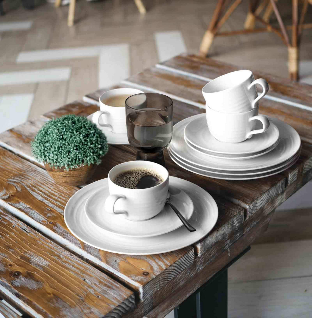 ESPRESSOTASSEN Terra Erdbraun 0,09 l 6er Set - Braun, Keramik (0.09L) - Seltmann Weiden