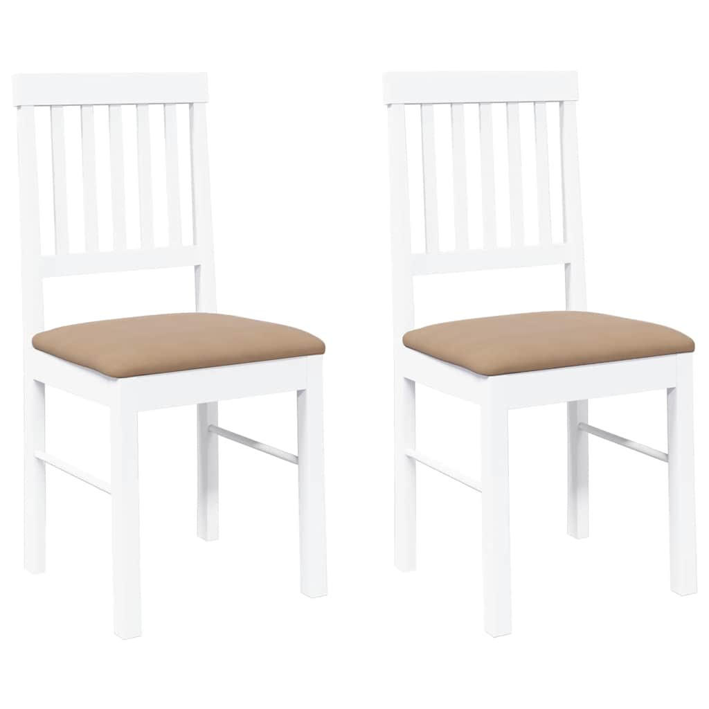 STUHL-SET 2 Stk Schildhain 42.5/90/44.5 cm - Weiß, Holz (42.5/90/44.5cm) - ZMH