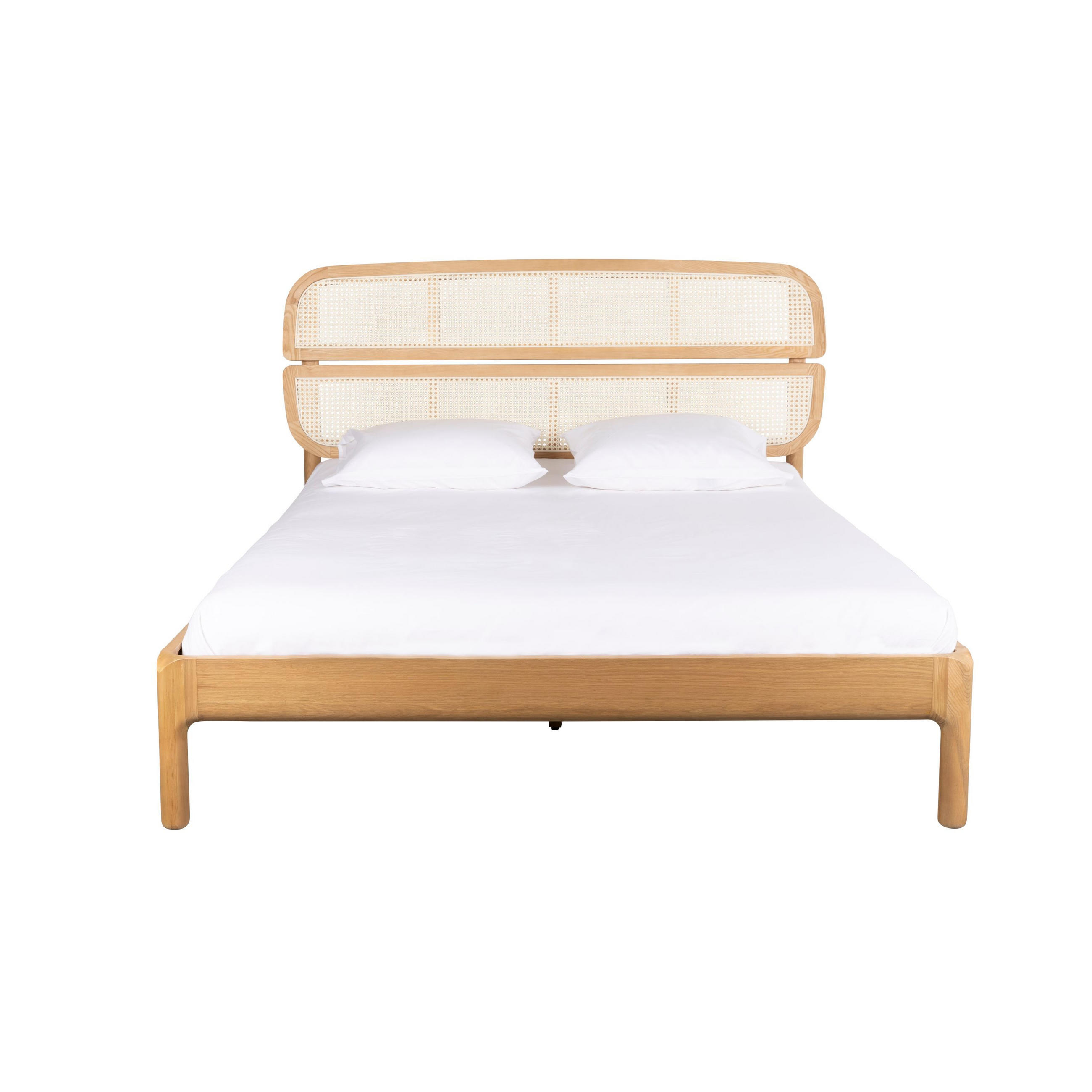 BETT Storm Naturel Webbing 180 cm - Naturfarben, Holz (180/200cm) - Zuiver