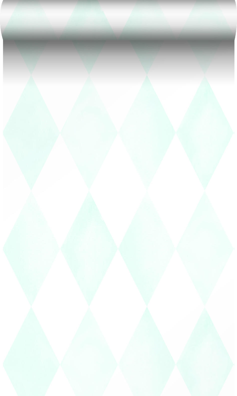 TAPETE Karomuster 53 cm x 10.05 m - Weiß, Papier (53/1000cm) - Origin Wallcoverings