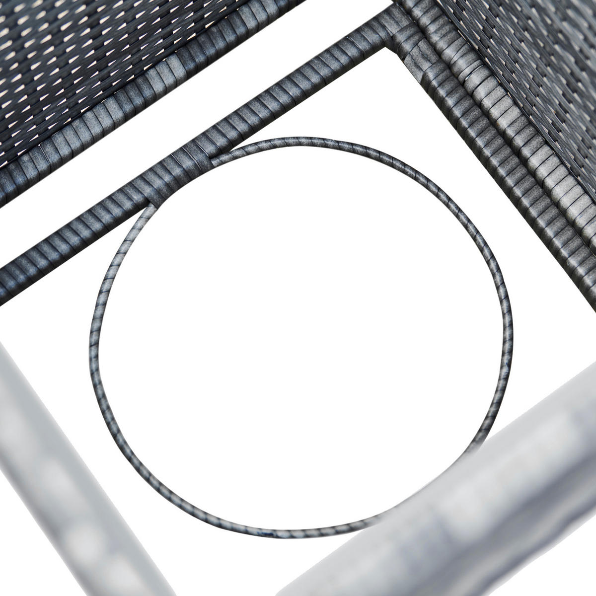 GARTENTISCH Grau - Grau, Metall (59.7/40.6/59.7cm) - Teamson Home