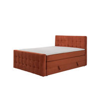 BOXSPRINGBETT IMPERIAL mit Topper und Bettkasten, Terracotta, 180x200 cm - Terracotta, Textil (180/200cm) - KS Home Concept