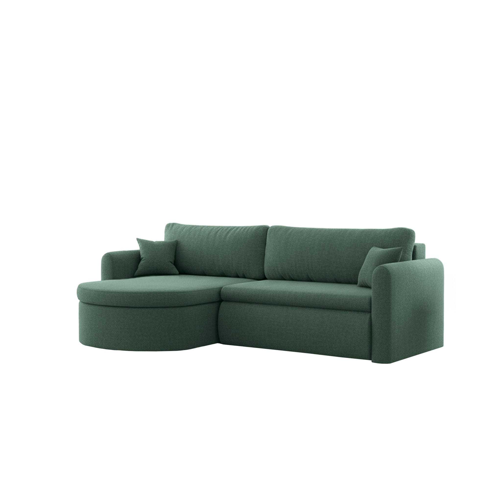 Fun Möbel Ecksofa Grün 250x160 cm
