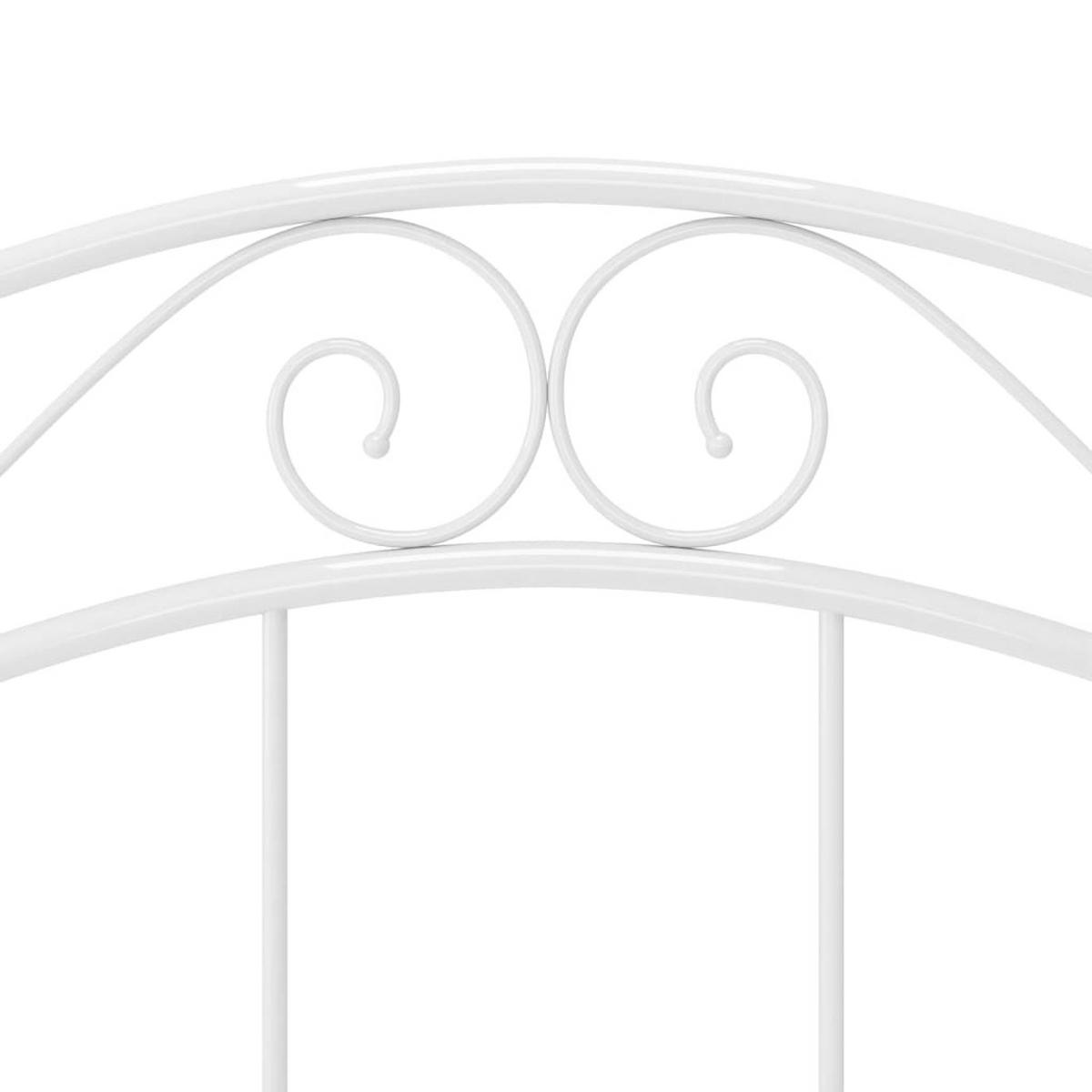 BETT Weiss Metall 100/200 Cm - Weiß, Holz (100/200cm) - vidaXL