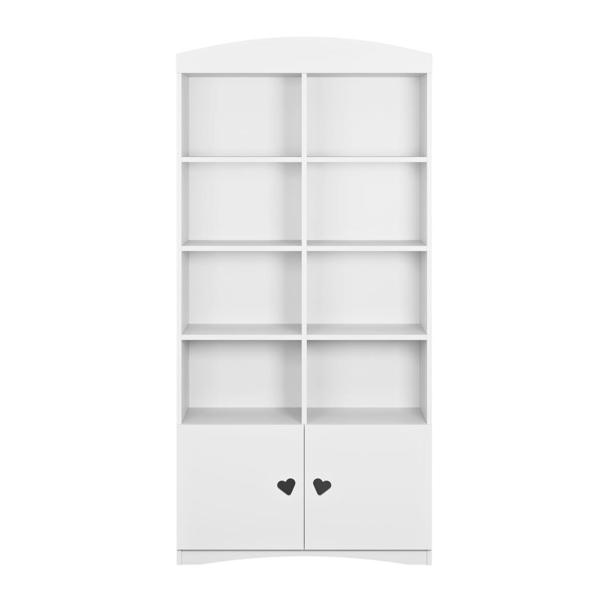 KINDERREGAL Julia Weiß 90\188\36 - Weiß, Holzwerkstoff (90/188/36cm) - RAUMHIRSCH FURNITURE