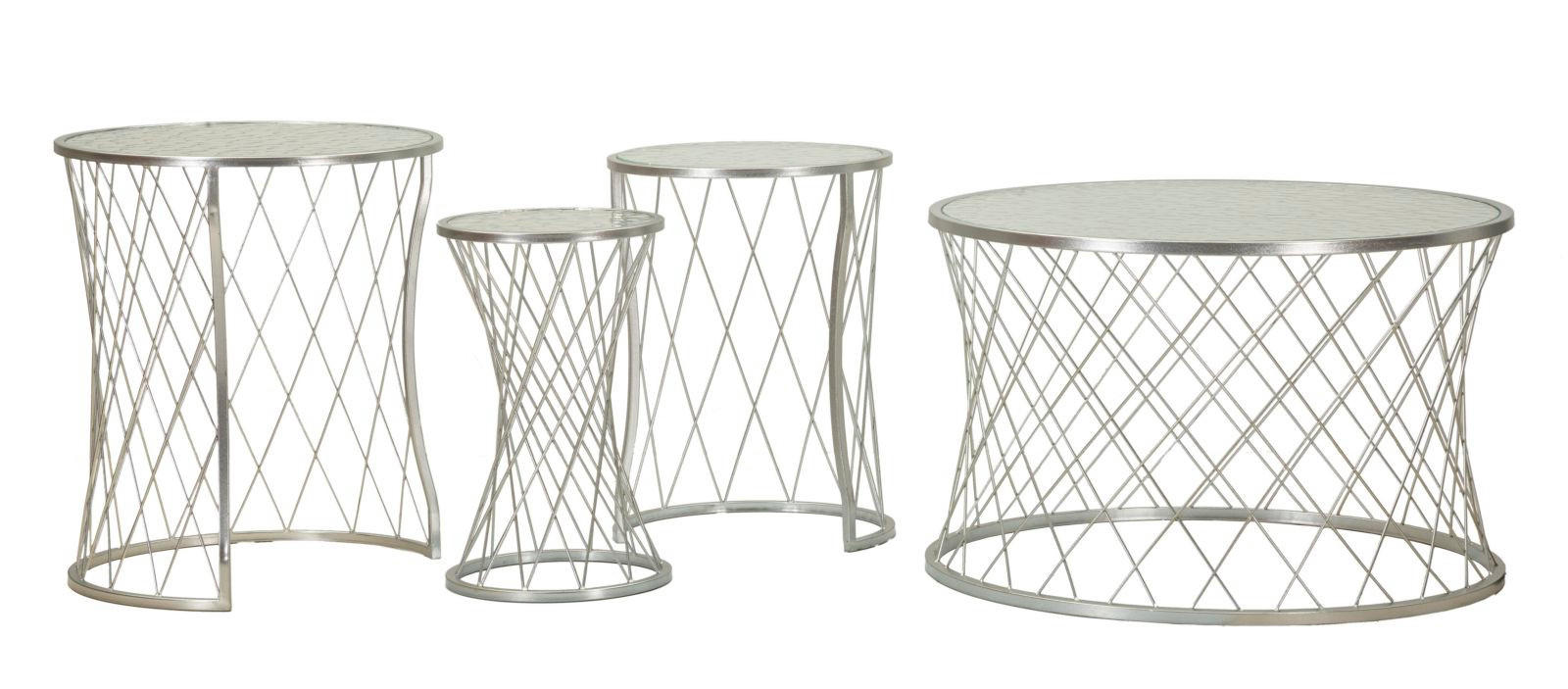 Mauro Ferretti Tische Silber 70x55x70 cm