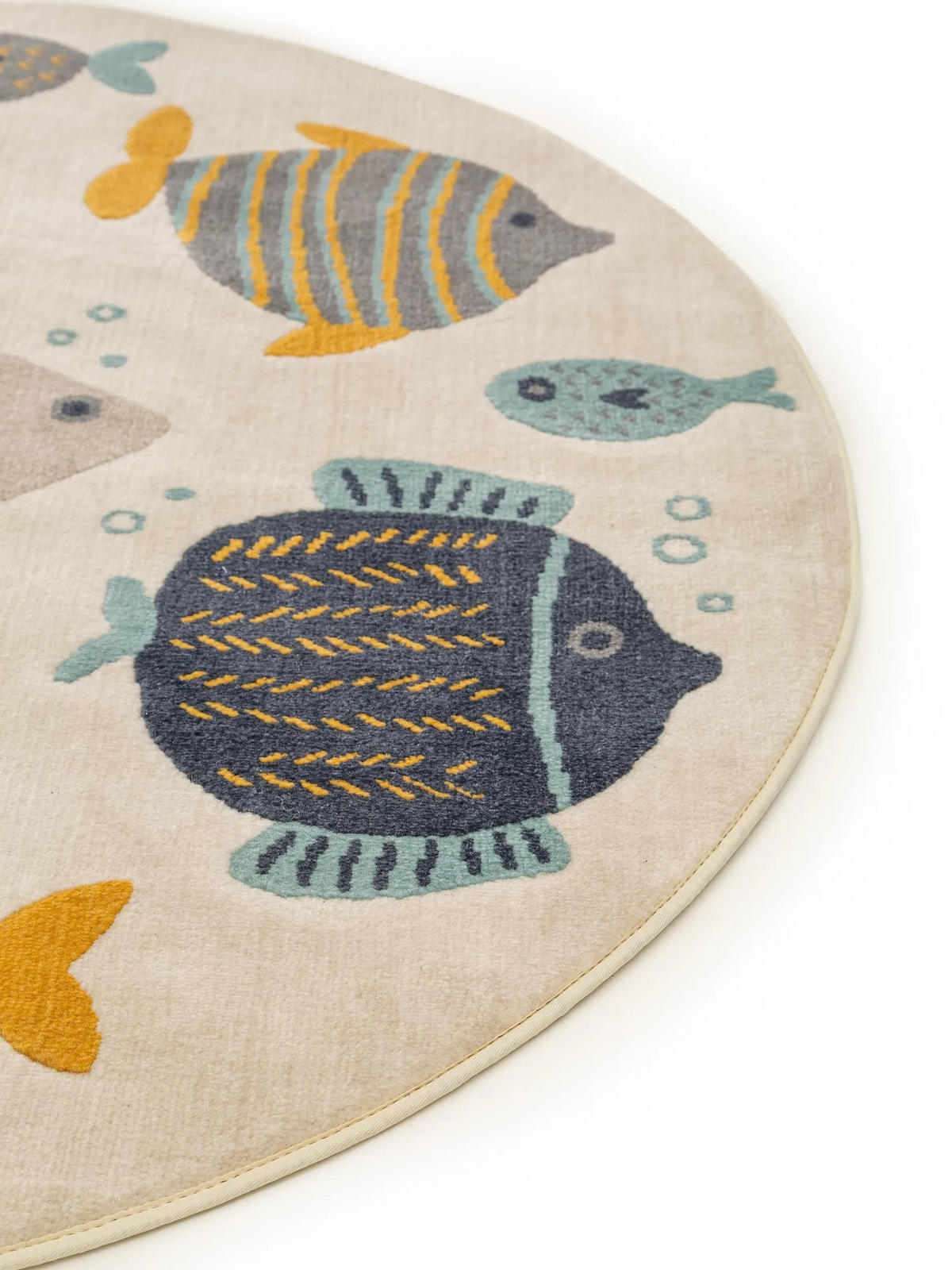 OTROŠKA preproga Fabius večbarvna ø 120 cm - večbarvno, umetna masa/tekstil (120/120cm) - Lytte