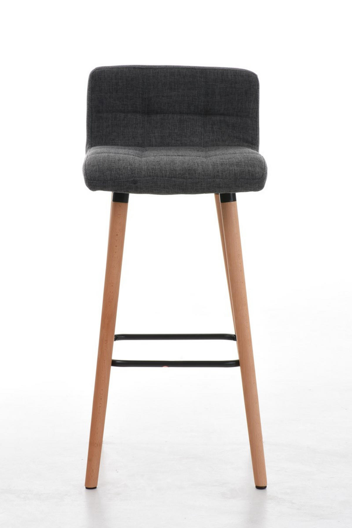 BARHOCKER Lincoln Massivholz 94x42x49 cm hellgrau - Hellgrau, Textil (42/94/49cm) - furnicato