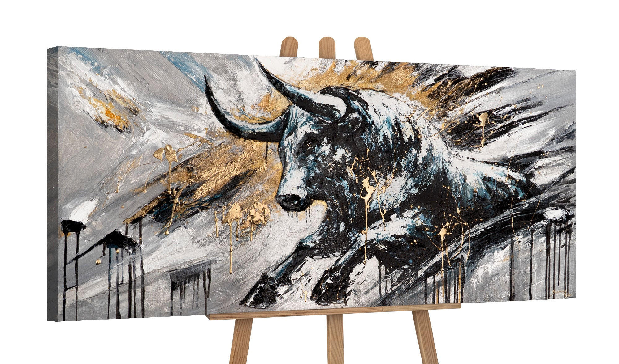 GEMÄLDE Kraft des Geistes auf Keilrahmen 115x50 cm - Multicolor, Holz (115/50cm) - YS-art gallery