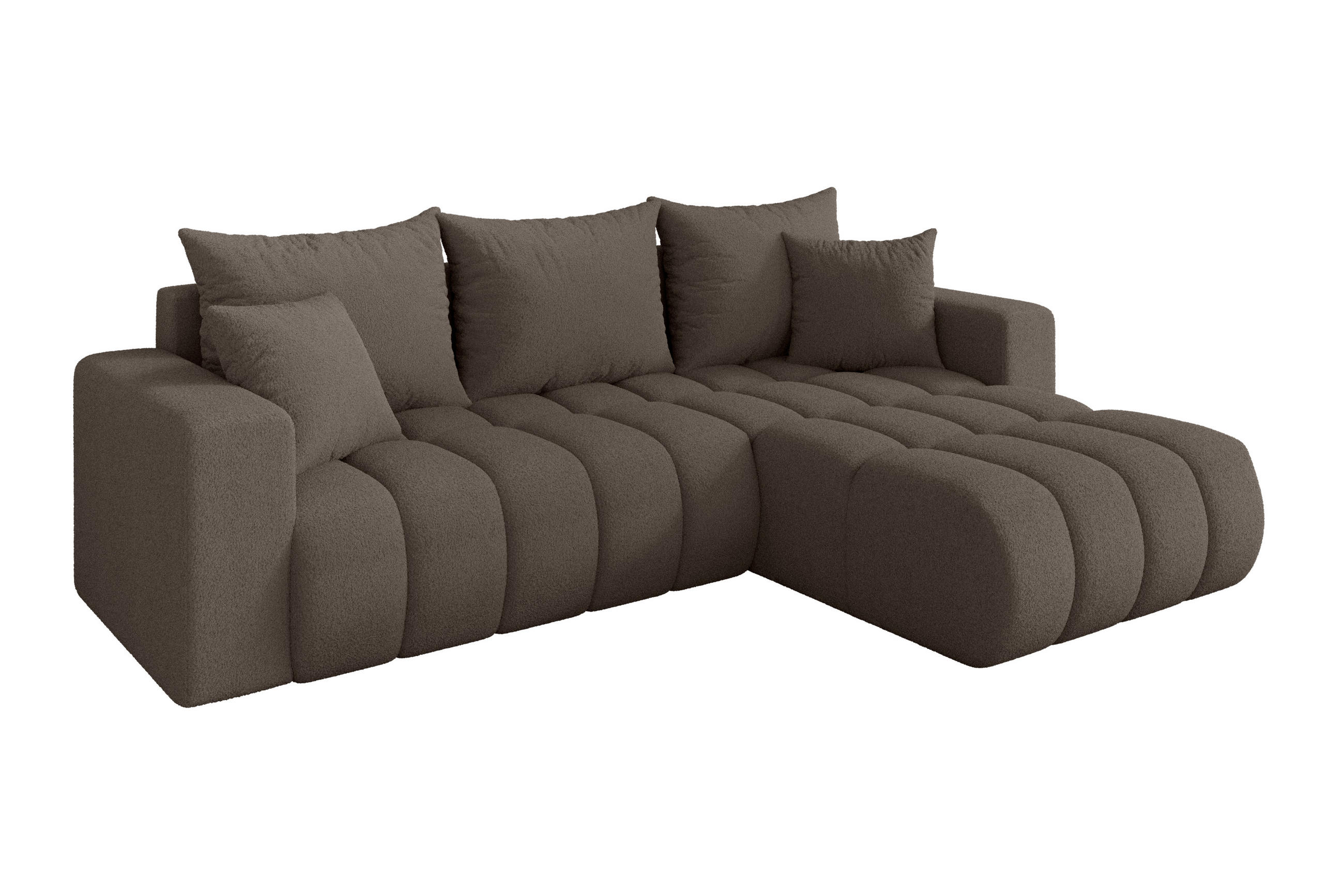 Altdecor Ecksofa Braun 277x194 cm