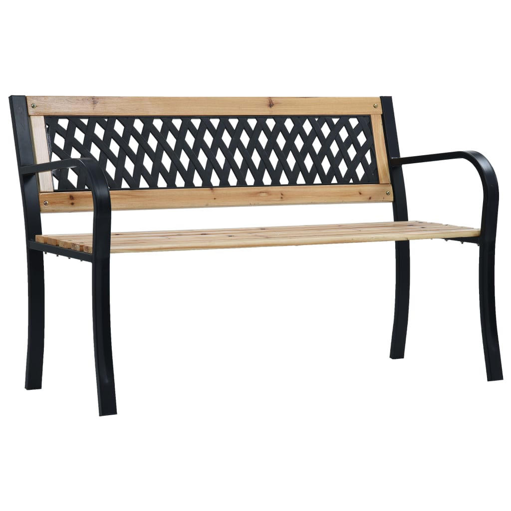 furnicato Gartenbank Braun 120x77x53 cm