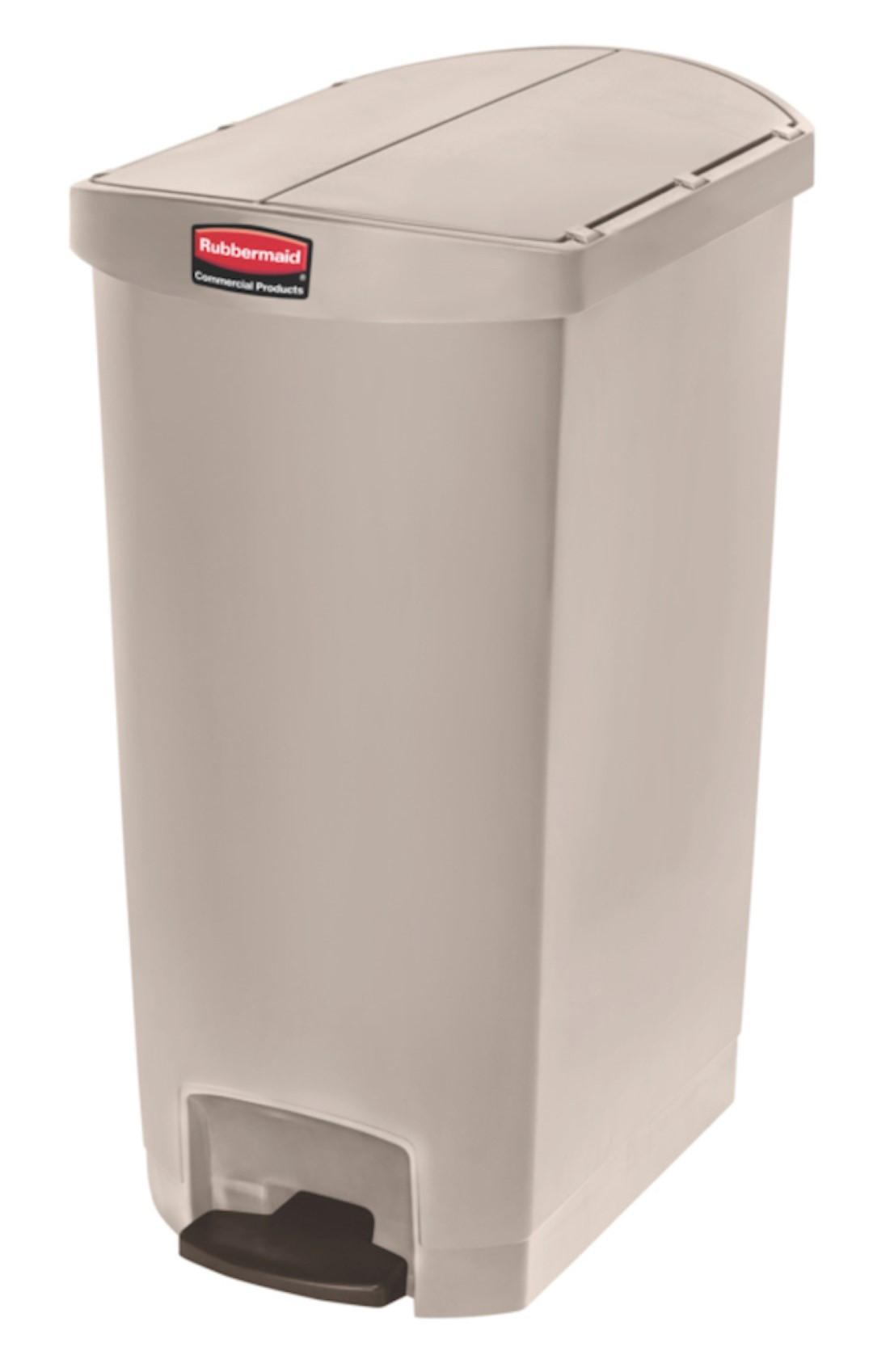 MÜLLEIMER Step On Container End Step Pedal 68 Liter 78,1 x 37,3 x 56,2 cm Polyethylen Beige - Beige, Metall (37.3/78.1/56.2cm) - PROREGAL