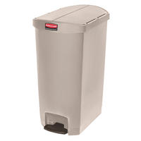 MÜLLEIMER Step On Container End Step Pedal 68 Liter 78,1 x 37,3 x 56,2 cm Polyethylen Beige - Beige, Metall (37.3/78.1/56.2cm) - PROREGAL