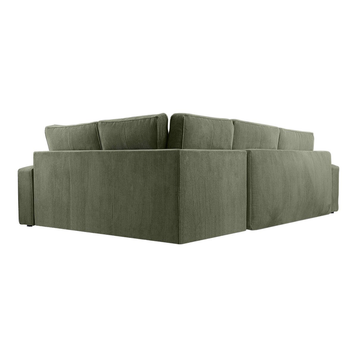 ROHOVÁ SOFÁ FJORDI s funkcí spaní, Zelená - zelená barva, textil (296/196cm) - Fedve