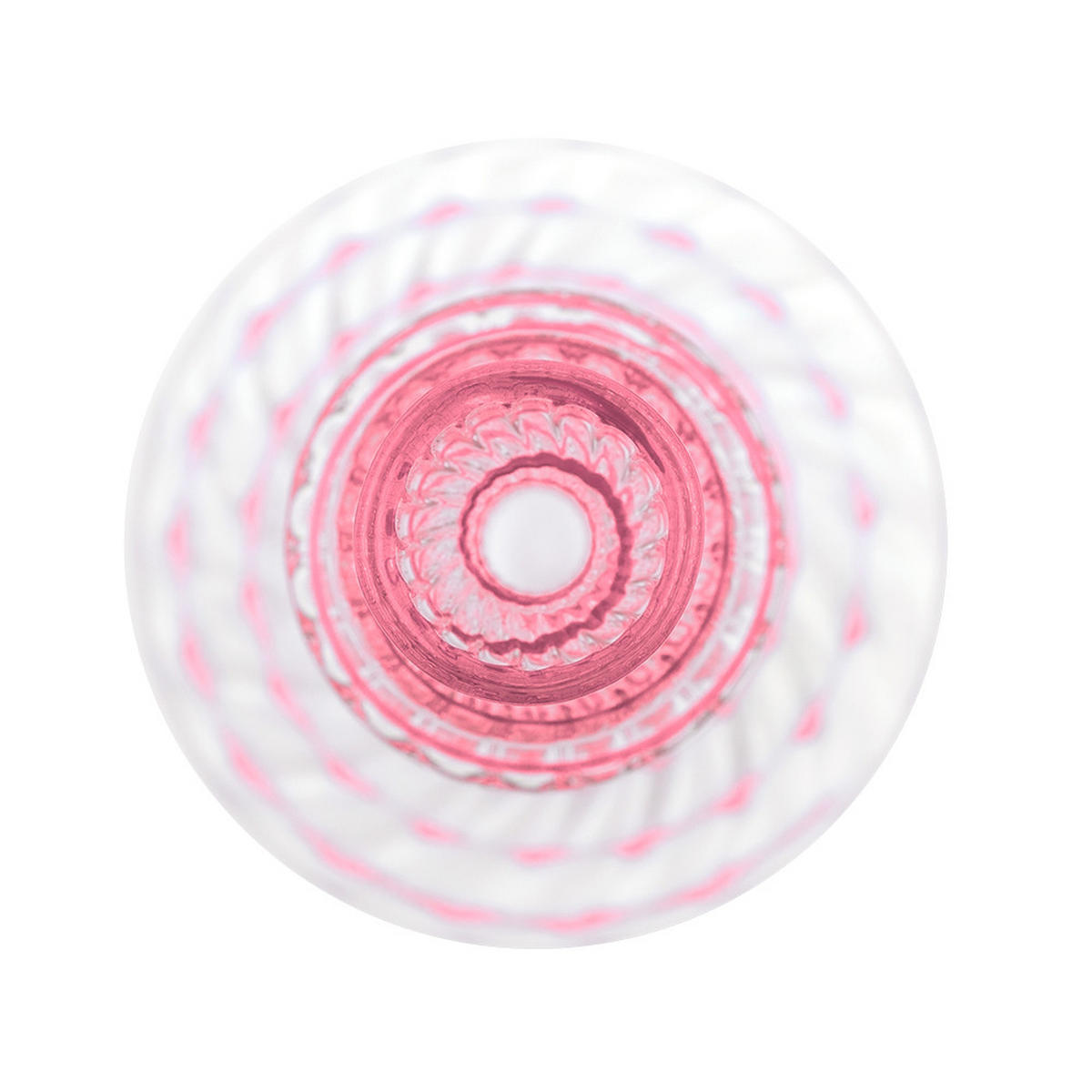 KERZENHALTER Glass wirbel rosa l 28 cm - Rosa, Glas (8.89/27.94/8.89cm) - Pip Studio