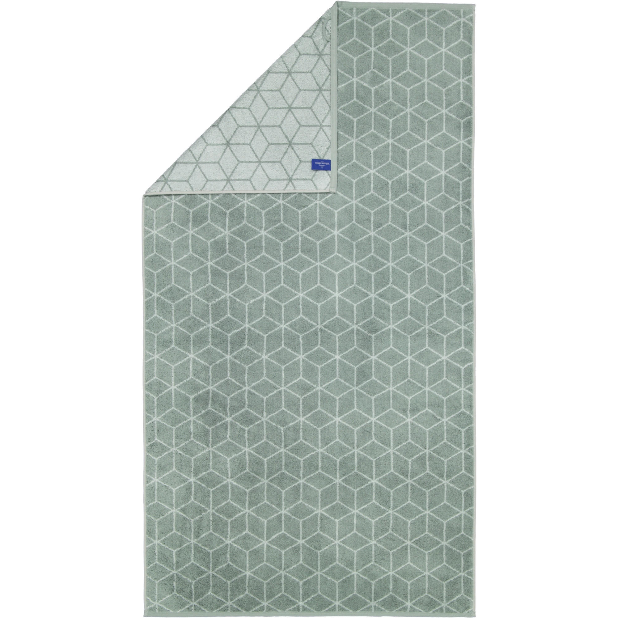 HANDTÜCHER COORDINATES CARRÉ 2557 SAGE GREEN - 44 - Grün, Textil (80/150cm) - Zöllner