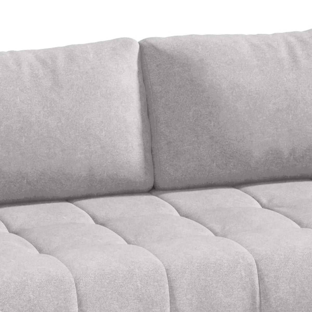 PANORAMASOFA Jonas 5 Sitzplätze Grau - Grau, Holzwerkstoff (350/85/185cm) - Petits-meubles