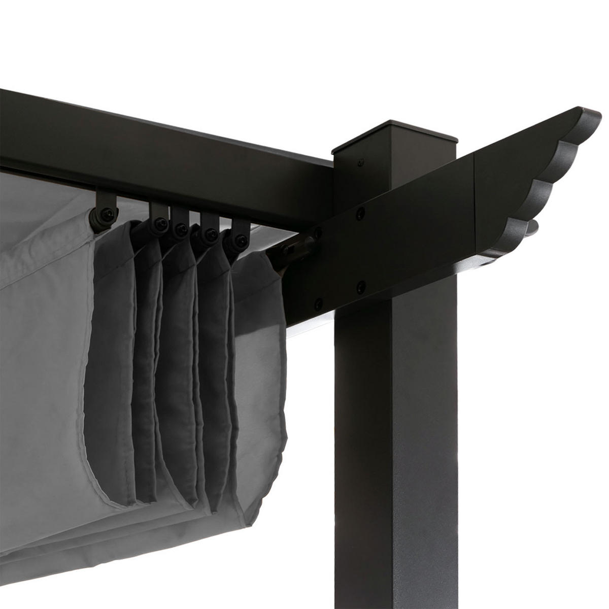 PERGOLA Grau - Grau, Textil (300/240/300cm) - MCW