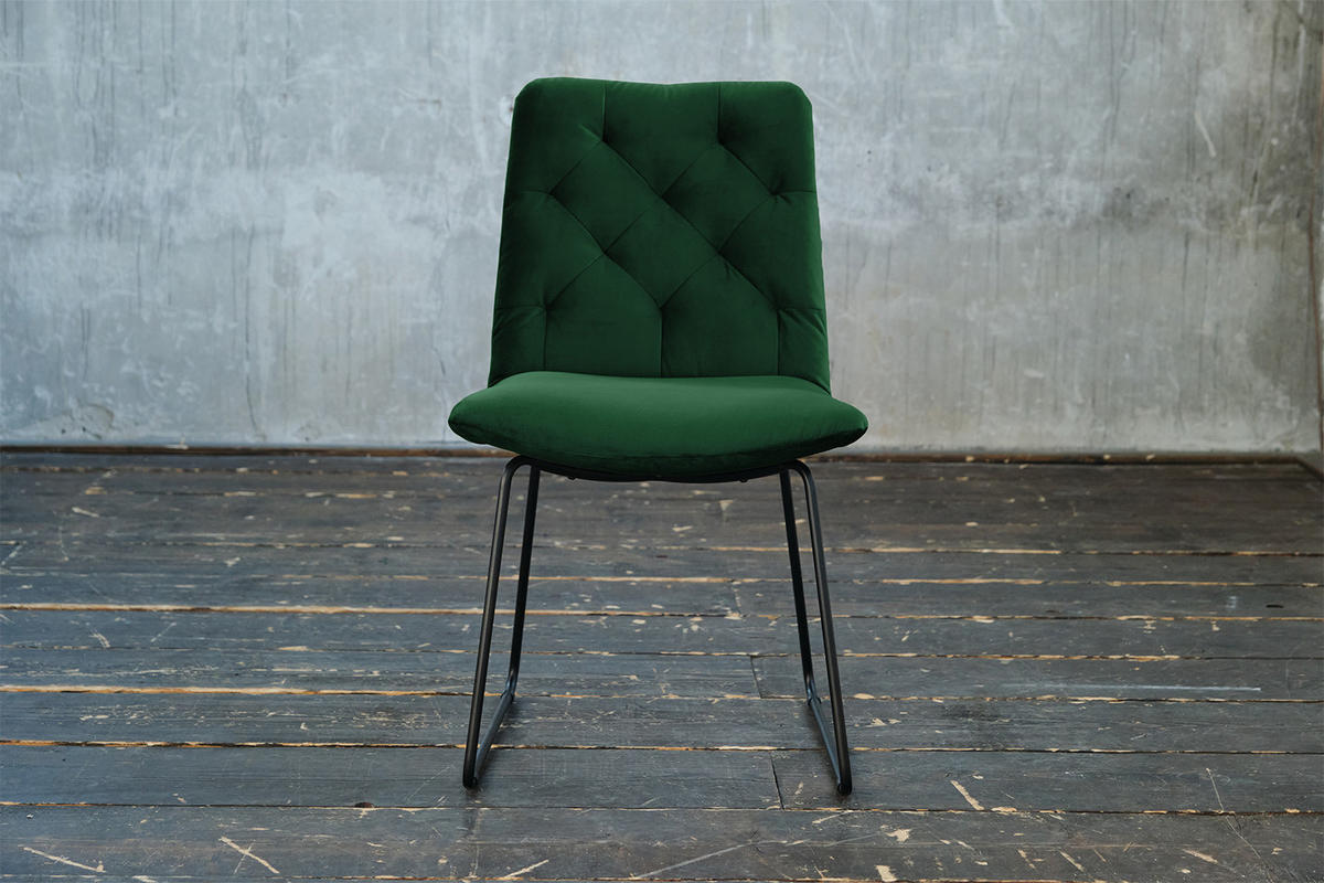 STUHL NEW CHARME Smaragdgrün Velvet - Smaragdgrün, Textil (52/87/66cm) - KAWOLA