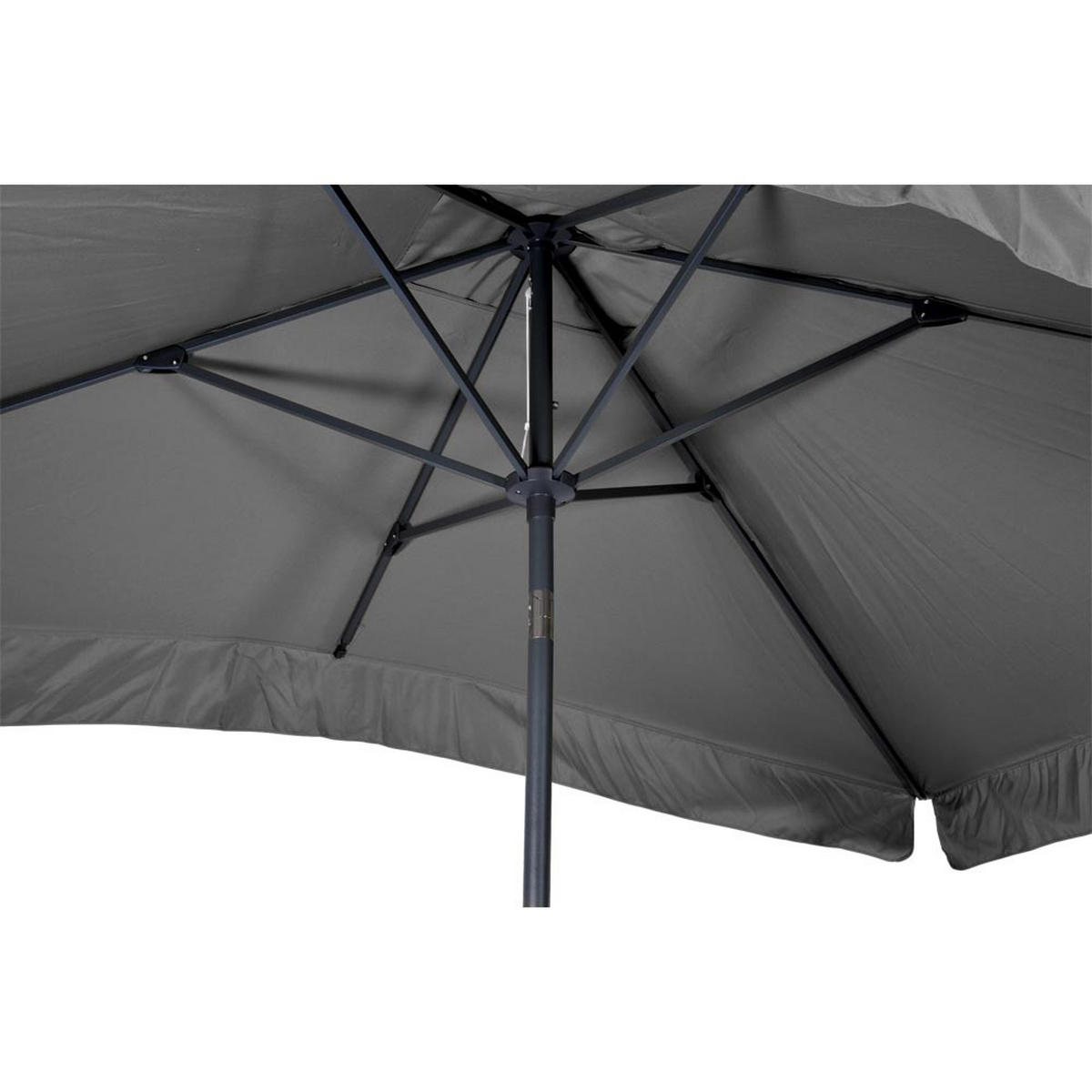 SONNENSCHIRM ZUM AUFKLAPPEN Libra - Grau - 200/300/ cm - Grau, Textil (300/200cm) - Lesli Living