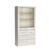 BÜCHERREGALE ZERI 96 / 192 / 42 cm Eiche Bianco - Eiche Bianco, Holzwerkstoff (96/192/42cm) - MASSENO