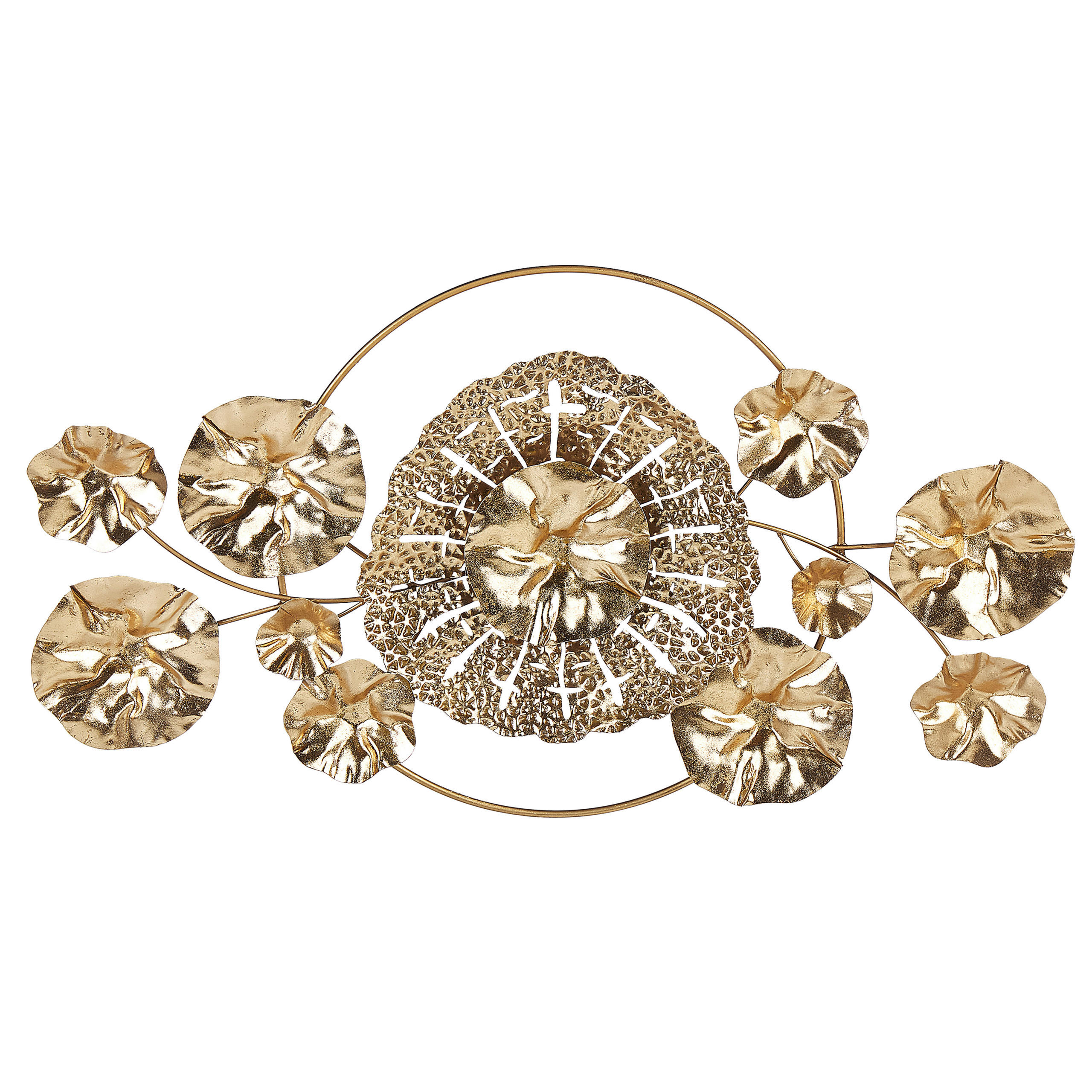 DECORAȚIUNE DE PERETE metal aurie Chromium