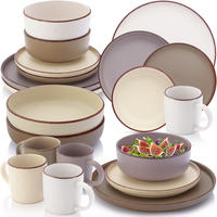 KOMBISERVICE BOMBAY ERDFARBEN - 20 tlg aus Steingut - Multicolor, Stein (27/9.5/27cm) - Sänger