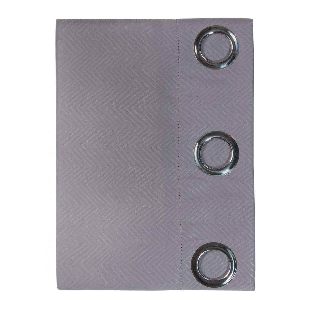 VERDUNKELUNGSVORHÄNGE Fischgrät mit Thermo-Funktion, Ösen 228/182 cm - Grau, Textil (228/182cm) - Homescapes