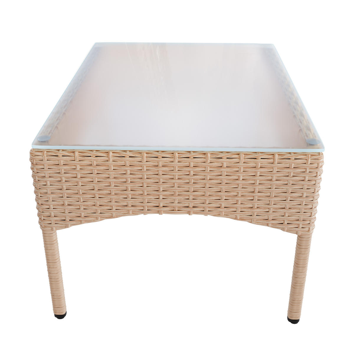 GARTENSET Fort Myers creme/ sand - Creme, Kunststoff/Metall - Juskys