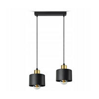 PENDELLEUCHTE BLACKSPOT - Goldfarben/Schwarz, Metall (12/35/80cm) - kiki design