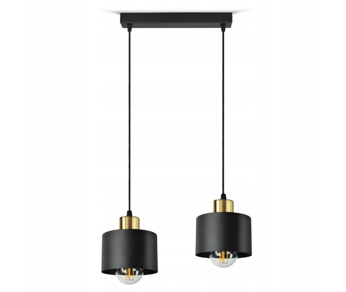 PENDELLEUCHTE BLACKSPOT - Goldfarben/Schwarz, Metall (12/35/80cm) - kiki design