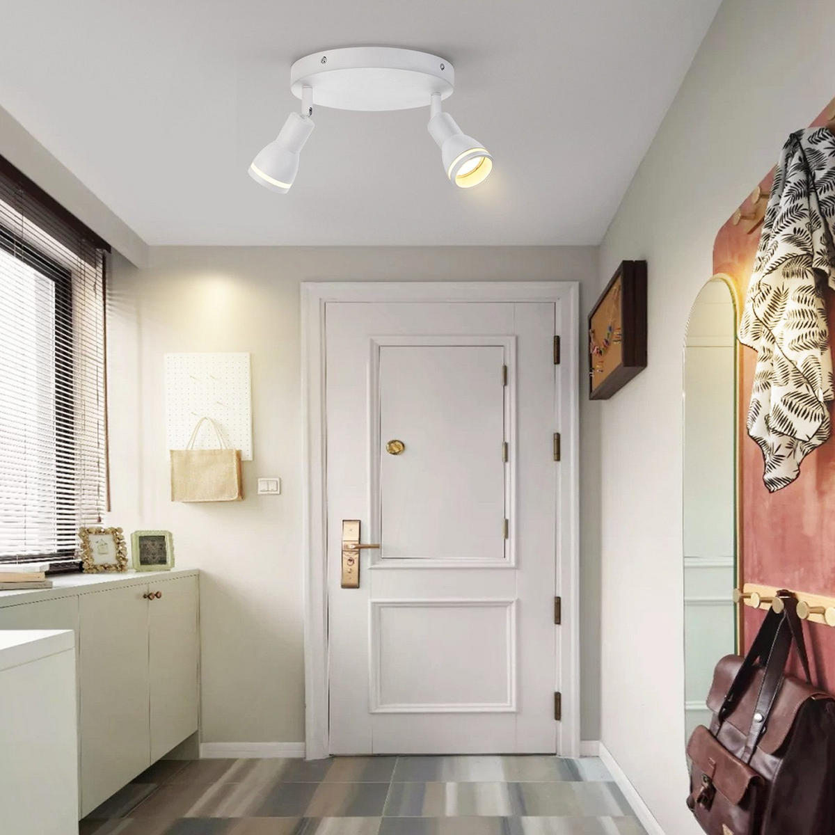 STRAHLER Frieden 2-flammig 20/20/16 cm - Weiß, Metall (20/20/16cm) - ZMH