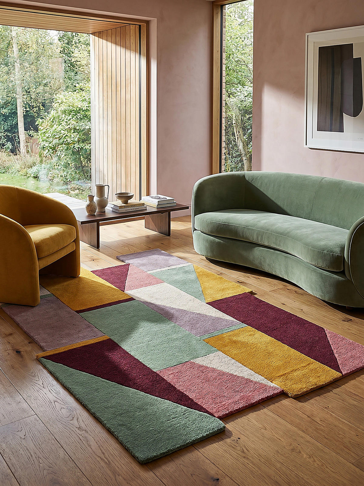 WOLLTEPPICH HALLEIN, abstrakt, Pastell, 200 x 290 cm - Multicolor, Textil (200/290cm) - KADIMA DESIGN