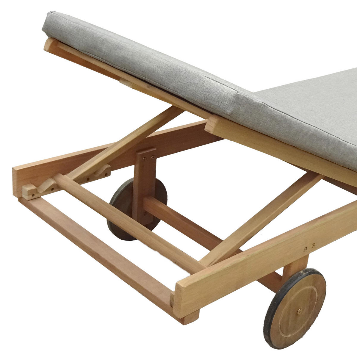 SONNENLIEGE Kanawa Sand - Beige, Holz (64/87/196cm) - Happy Garden