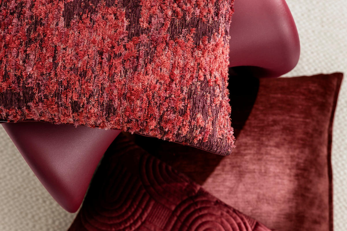 ZIERKISSENHÜLLE MONTE - Rot, Textil (45/45cm) - Magma Heimtexx
