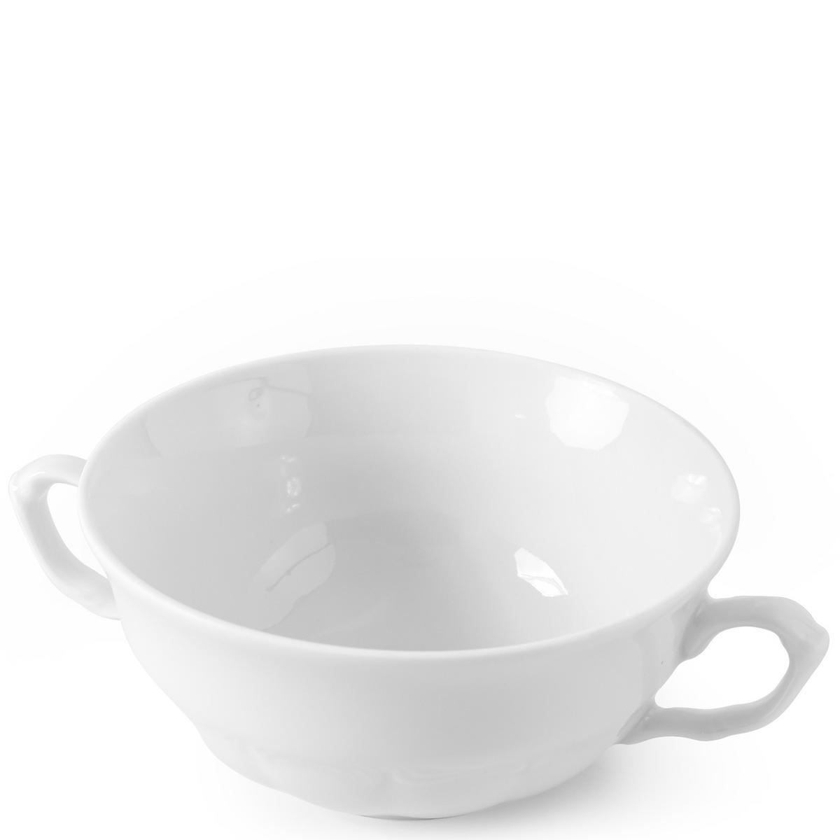 SUPPENSCHALE Chodziez MARIA TERESA 6-tlg - Weiß, Keramik (12cm) - KONSIMO®