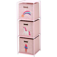 REGAL Textl - Rosa, Metall (35/102/35cm)