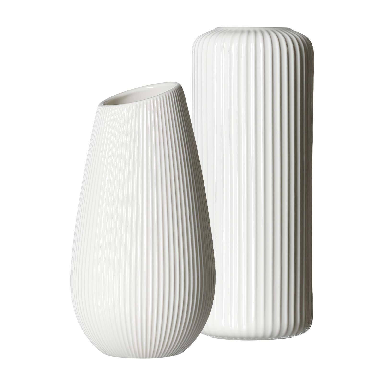 VASEN-SET Alma / Nora weiß 2er Set - Weiß, Keramik (1cm) - Ritzenhoff Breker