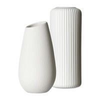 VASEN-SET Alma / Nora weiß 2er Set - Weiß, Keramik (1cm) - Ritzenhoff Breker