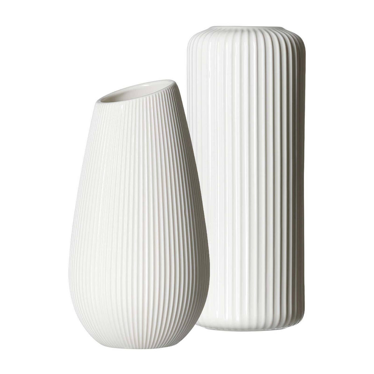 VASEN-SET Alma / Nora weiß 2er Set - Weiß, Keramik (1cm) - Ritzenhoff Breker