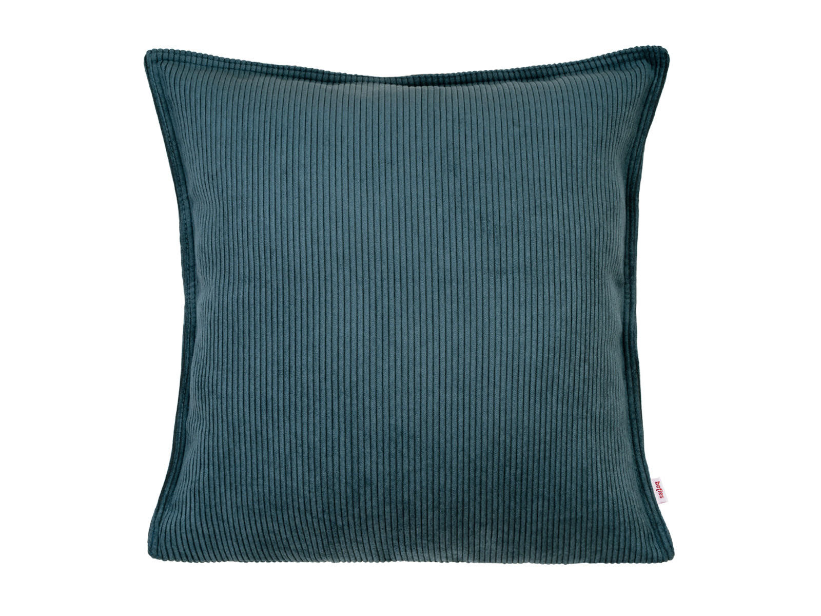 KISSENHÜLLE HYggelig No.1 nord-blau Cord-Samt 50/50 cm - Blau, Textil (50/50cm) - beties Heimtextil
