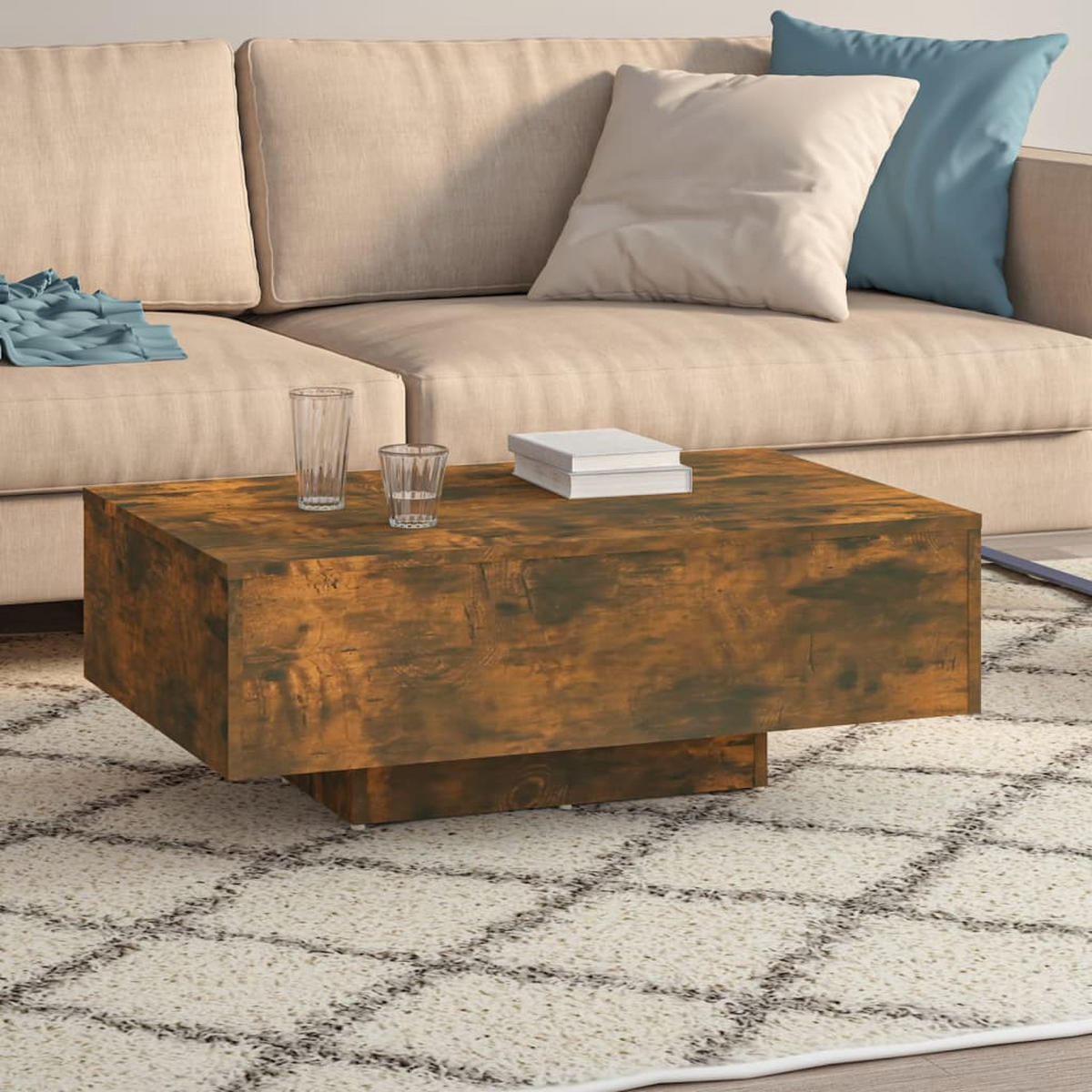 COUCHTISCH Räuchereiche 85x55x31 cm Holzwerkstoff - Braun, Holzwerkstoff (85/55/31cm) - furnicato