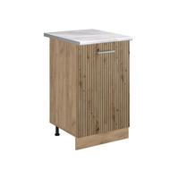 SPODNÍ SKŘÍŇKA KUCHYŇSKÉ LINKY R-Line, Řemeslný dub/Zlatý mocný dub, 50 cm pracovná doska Mramor - medově dubová/dub artisan, kompozitní dřevo (50/81.6/60cm) - Vicco