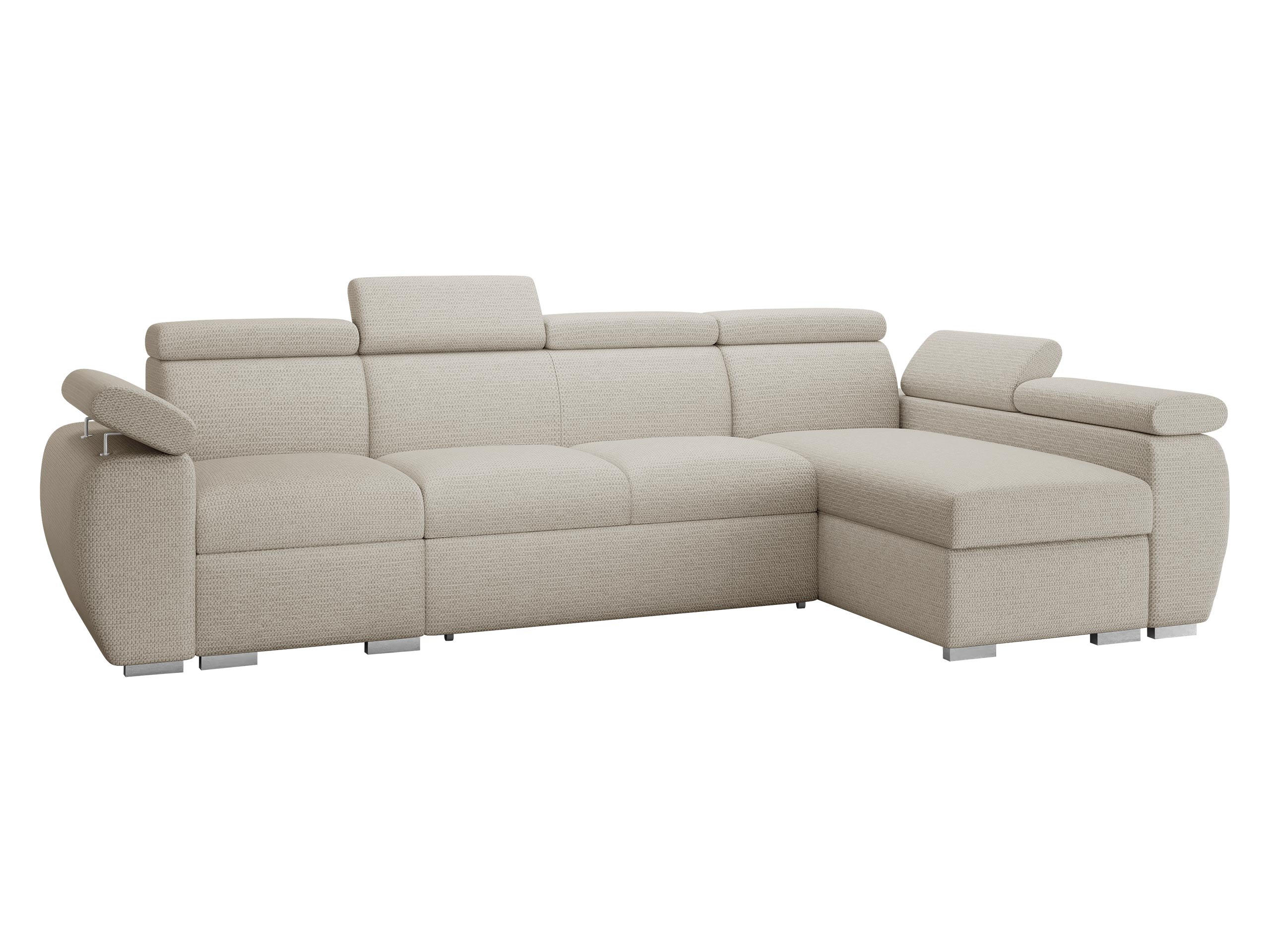 ECKSOFA Boston LCP, Seite: Rechts 1P(65)+2R+LCP - Silberfarben/Creme, Holz/Textil (320/170cm) - MIRJAN24