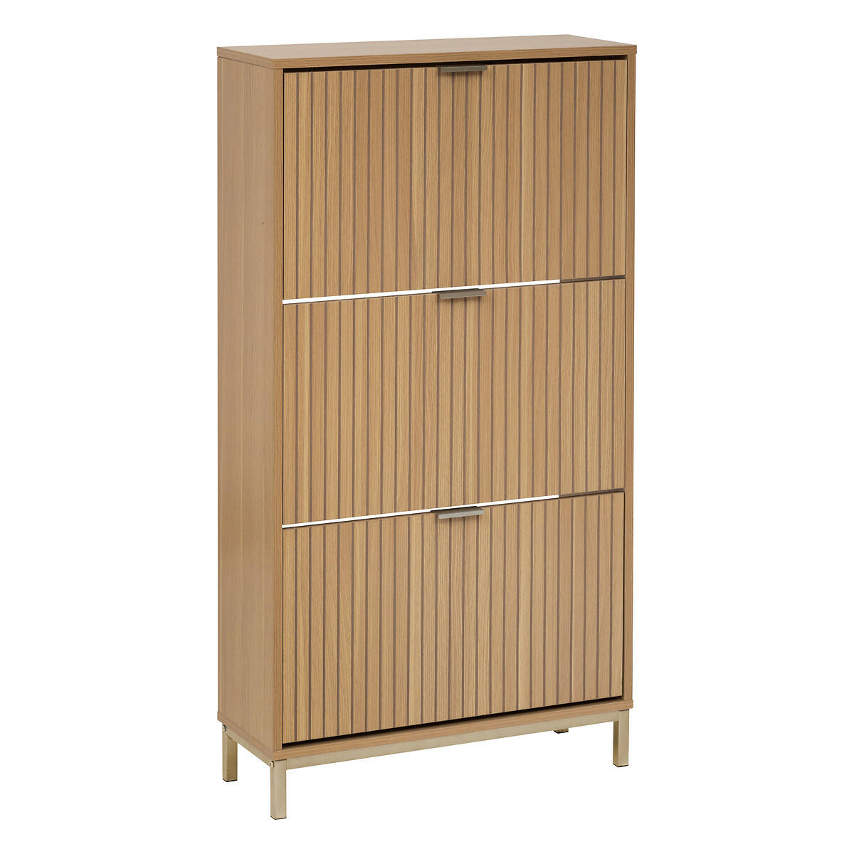 SCHUHSCHRANK für den Flur Tasso 63/24/131,5 cm - Braun, Holzwerkstoff (24/131.5/63cm) - 5five Simply Smart