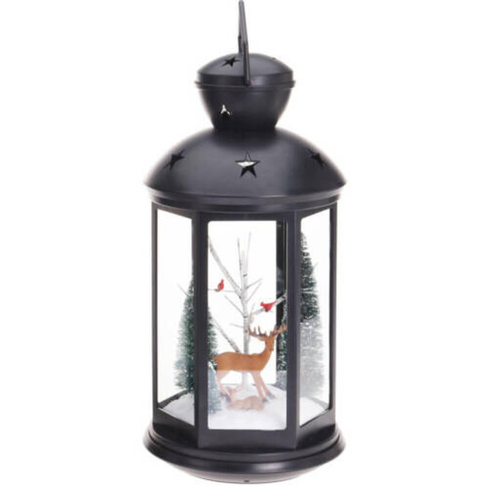 LATERNE 43 cm - Schwarz, Kunststoff (21.5/43/21.5cm) - Home Styling Collection