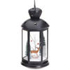 LATERNE 43 cm - Schwarz, Kunststoff (21.5/43/21.5cm) - Home Styling Collection