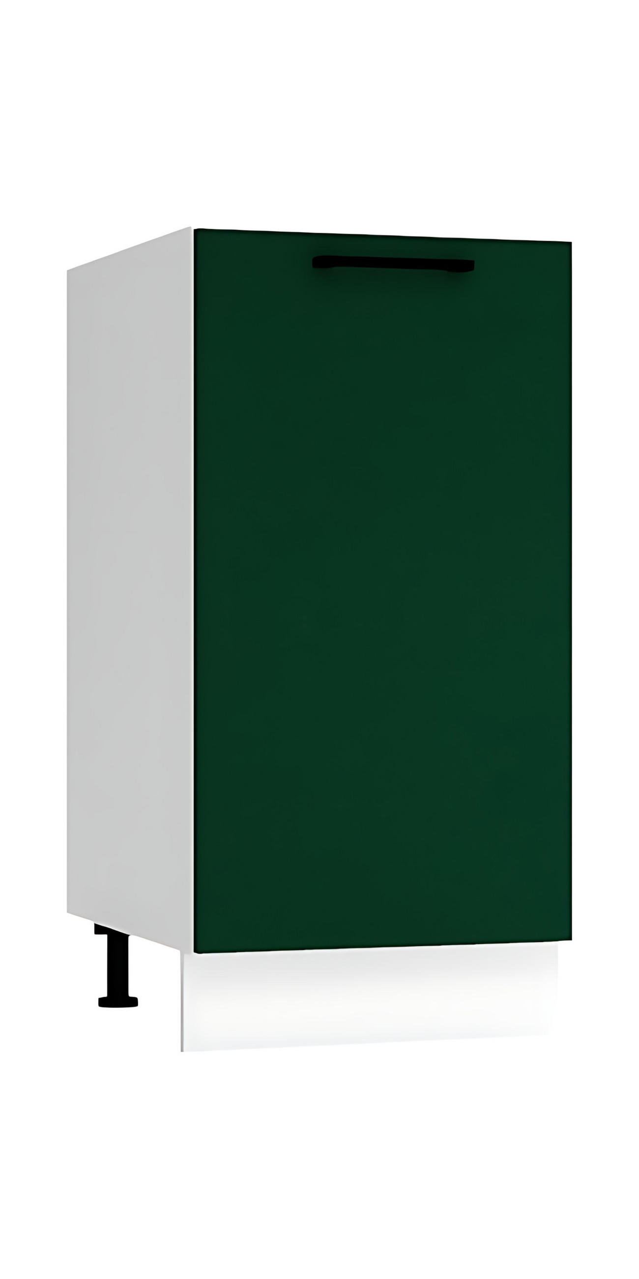 UNTERSCHRANK D40 P/L - Morvex - Stilvolle Aufbewahrung - Dunkelgrün, Holz/Metall (40/82/52.4cm) - ROYAL24_MARKT
