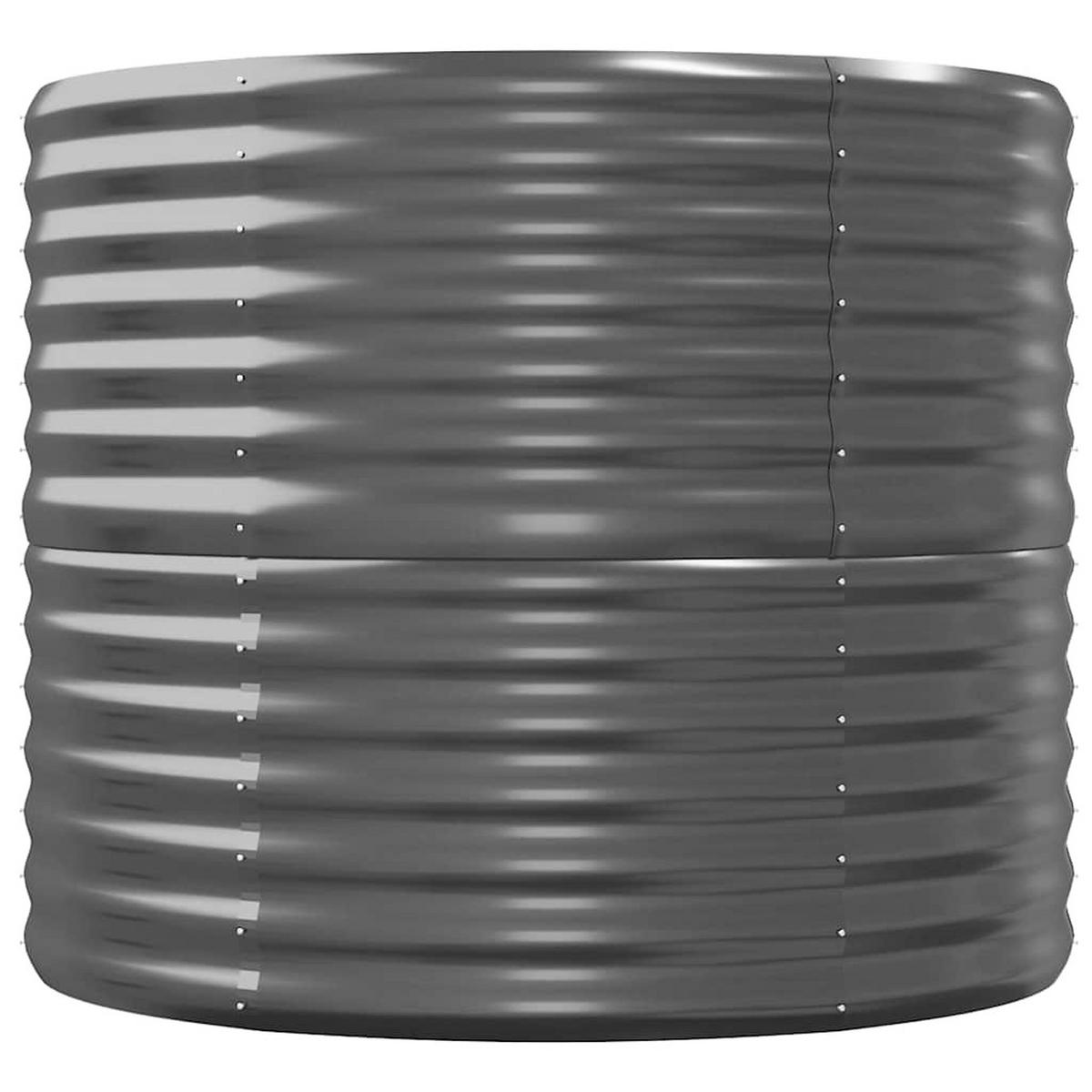 HOCHBEET Verzinkter Stahl 152/80/68 Cm Anthrazit - Anthrazit, Metall (152/68/80cm) - vidaXL