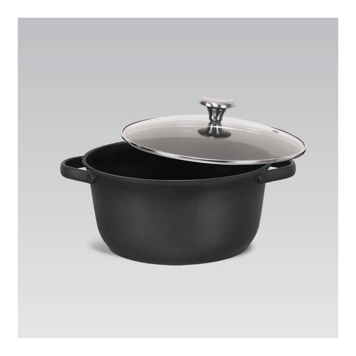 TOPF Schwarz 34/24/11.5 cm MR402724 - Schwarz, Metall (24cm) - Maestro 